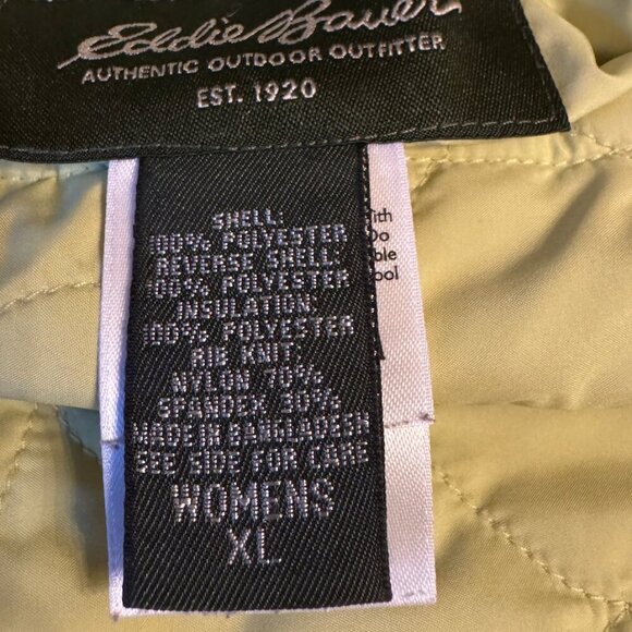 Eddie Bauer reversible black and bright lime green vest Size: XL - Picture 5 of 7